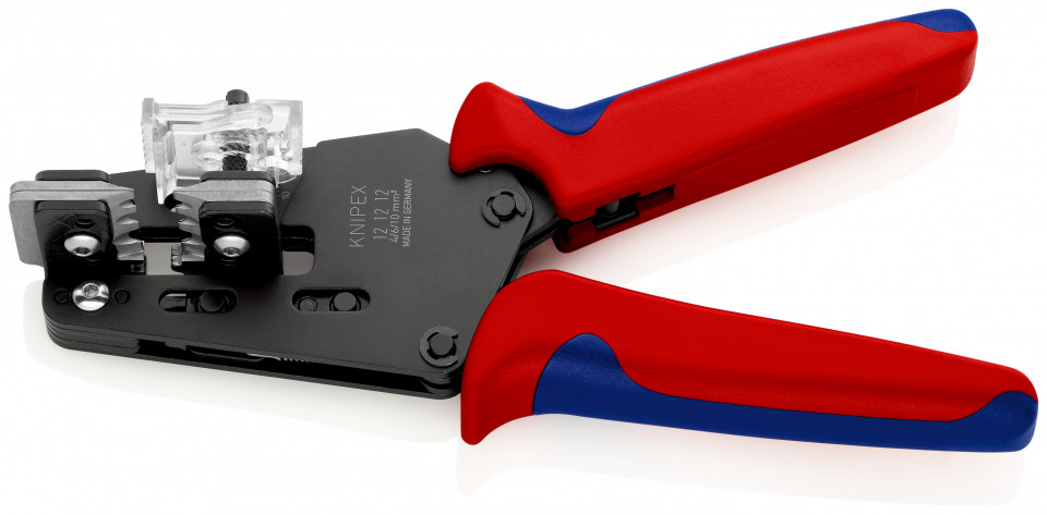 KNIPEX 12 12 12 clește de precizie dezizolator cu cuţite profilate cu manşoane multicomponent brunat 195 mm
