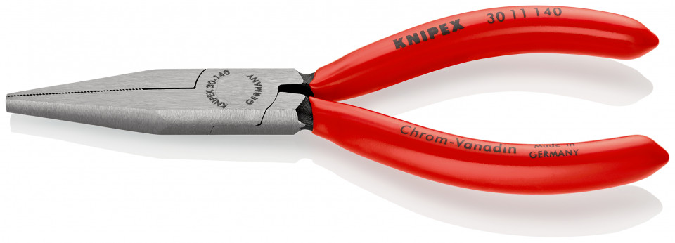 KNIPEX 30 11 140 Patent cu cioc lung acoperite cu plastic vopsit negru 140 mm