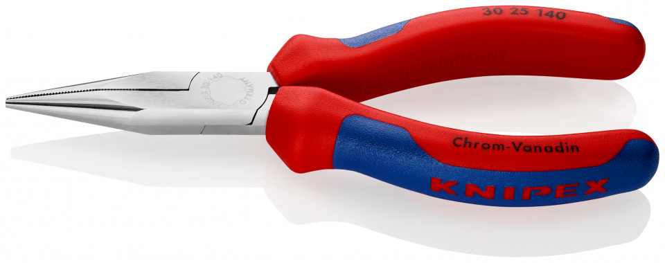 KNIPEX 30 25 140 Patent cu cioc lung cu manşoane multicomponent cromat 140 mm