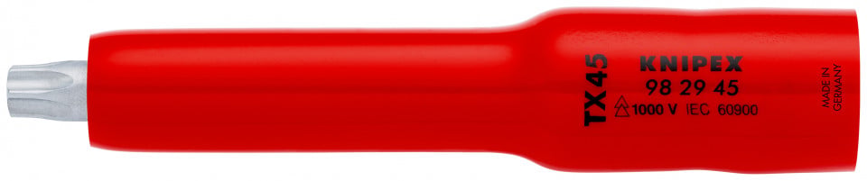 KNIPEX 98 29 45 adaos pentru cheie tubulară (bihexagonal) pentru TX45 117 mm