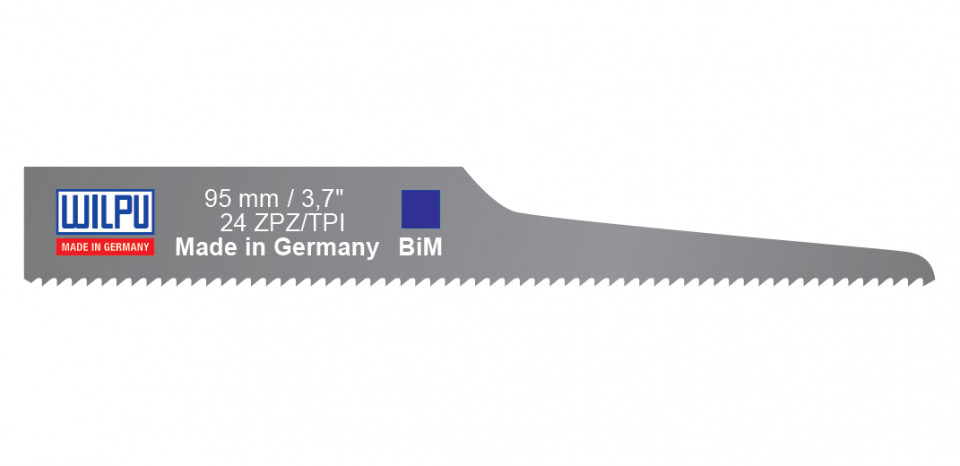 L 2024 Panza sabie pentru masini pneumatice, pentru metal / 5 bucati, DIM 95 x 12.3 x 0.63 mm