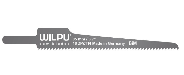 LS 2018 Panza sabie pentru masini pneumatice, pentru plastic si aluminiu, DIM 95 x 12.3 x 0.63 mm - 20118 00105