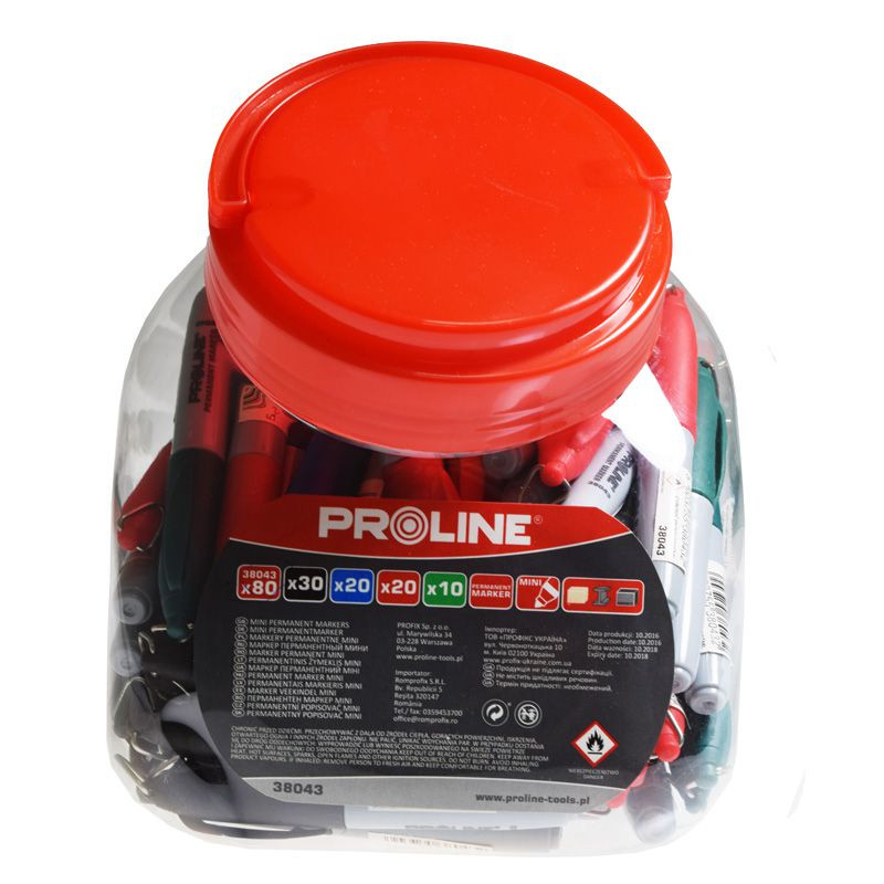 MARKERE SCURTE COLOR (N-30/A-20/R-20/V-10), 80/SET