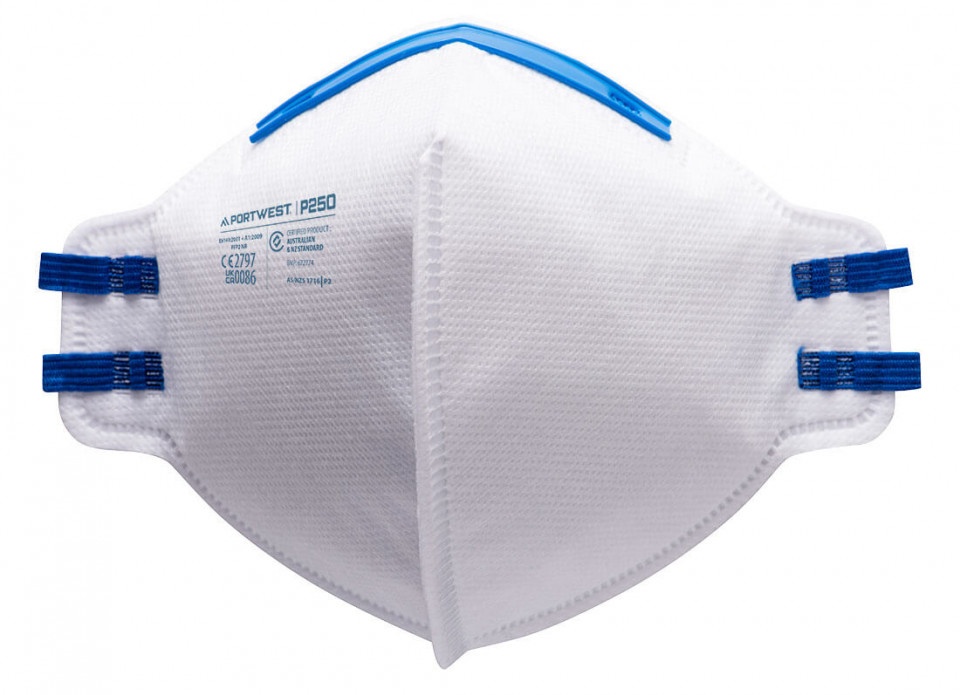 Masca de Protectie Respirator FFP2 Dust Mist Fold Flat, pachet 20 buc, culoare Alb P250