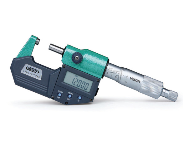 Micrometru digital de exterior Insize scala 0-25 mm