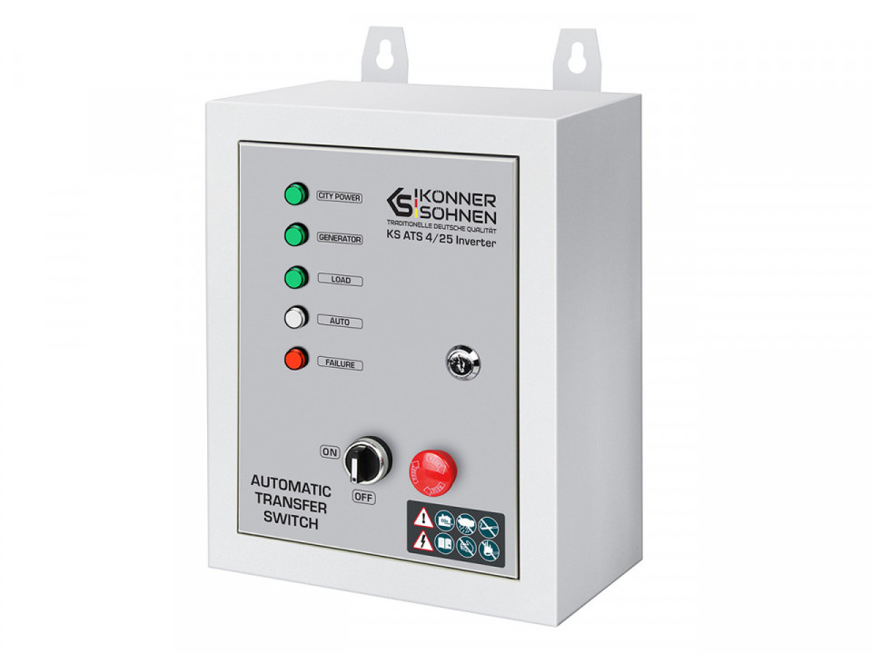 Panou de automatizare pt. Generatoarele Inverter Konner & Sohnen (conector 7pini) - KS-ATS-4/25-INVERTER