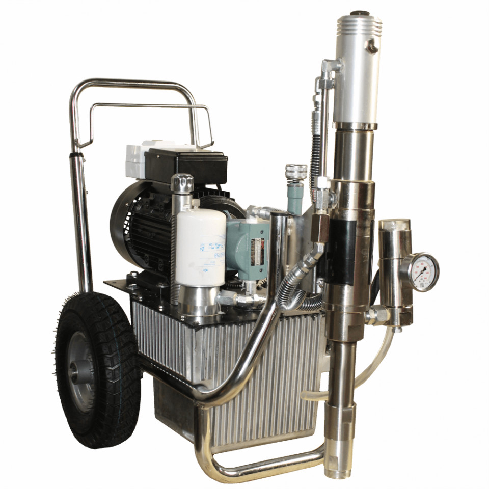 PAZ-9800e Pompa airless hidraulica debit 10 l/min. motor 3,75 kW