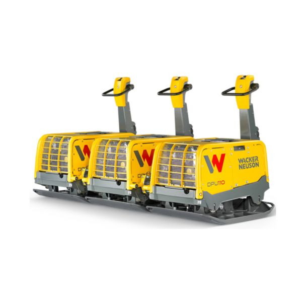 Placa compactoare reversibila Wacker Neuson DPU110 Lekc970, diesel, greutate 830 kg, forta de impact 110 kN, cu set de cuplare, pornire electrica
