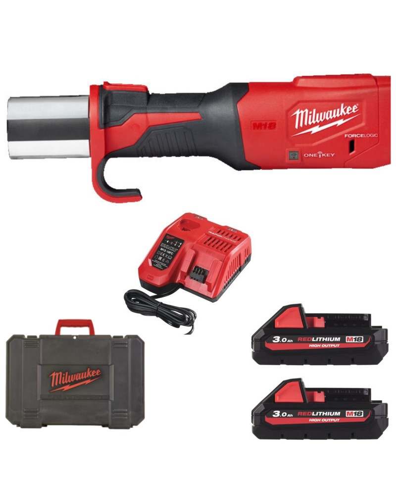 Presă compactă fără perii M18™ FORCE LOGIC™ ONE-KEY™ Milwaukee M18 ONEBLHPT-302C, alimentare cu acumulator - echipat