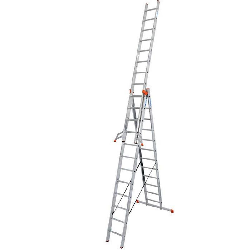 Scara multifunctionala din aluminiu Monto "Tribilo", 3x12 trepte