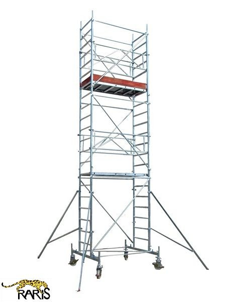 Schele , profesionale, mobile, din aluminiu, cu suprafata podina 1,6x0,7m, Hlucrumax: 4,3-14,3m, tip U1,6
