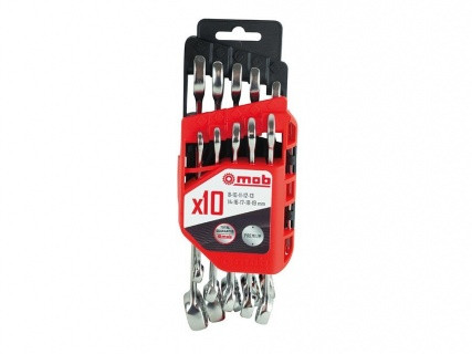 Set 10 chei combinate MOB în suport PVC 8-19 mm