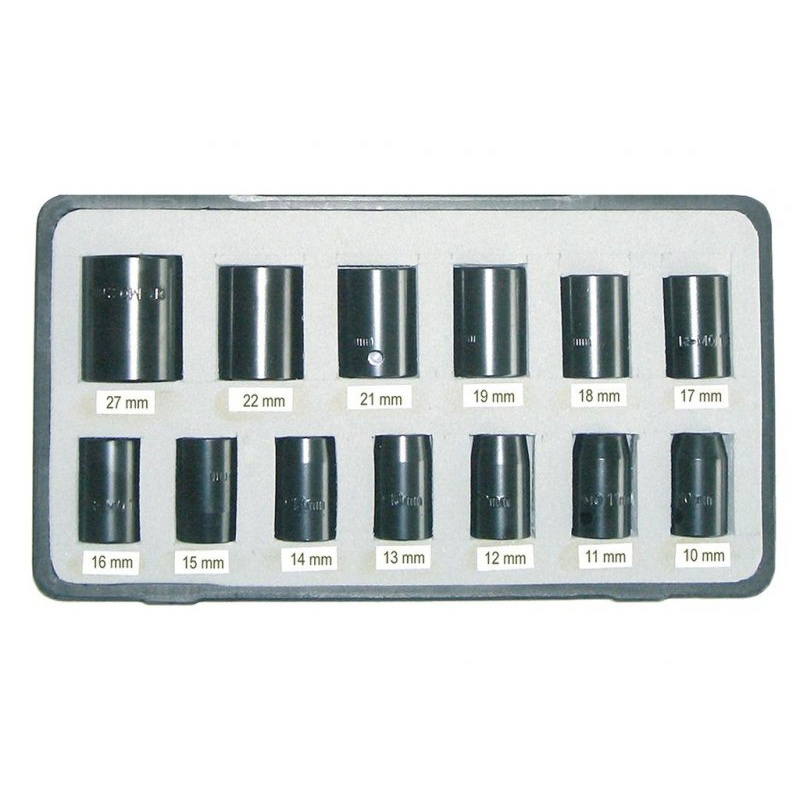 Set 13 piese PNEUTEC chei de impact 1/2", 10-27mm