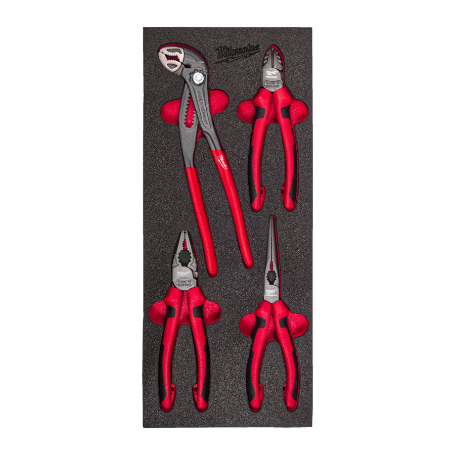 Set 4 clesti in inserție spumă Milwaukee