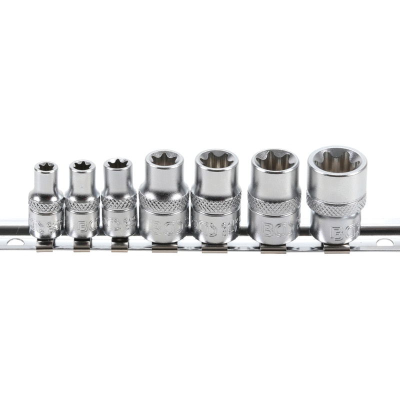 Set 7 chei stelate torx-negativ, 1/4" + 3/8", E6 - E16