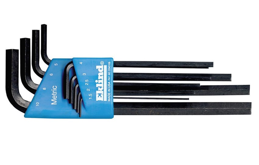 Set 9 chei locas hexagonal lungi in suport de plastic EKLIND 1,5-10 mm