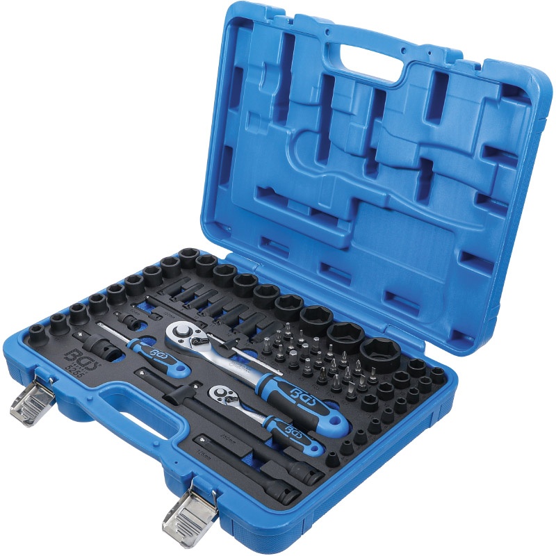 Set chei tubulare de impact 1/4" si 1/2", 4 - 32 mm, 69 piese