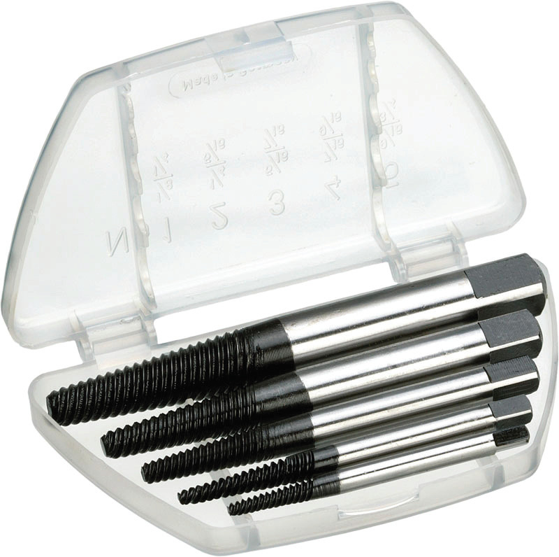 Set extractoare suruburi rupte 1-5 / 5 piese