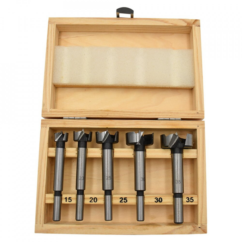 Set-Trusa burghie freza pentru Lemn DIN 7483 - 5 piese