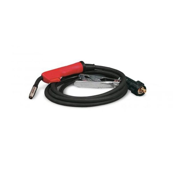 Torta pentru sudura Mig-Mag Telwin 742180, lungime 3 m, MT15, conector euro, maner rosu