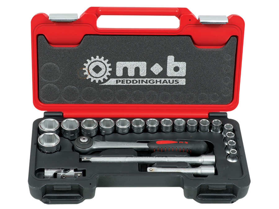 Trusa 21 scule MOB Fusion Box Mediu TCCT21P×1/2” capete/accesorii SH - 405×225×60, 8-32 MM