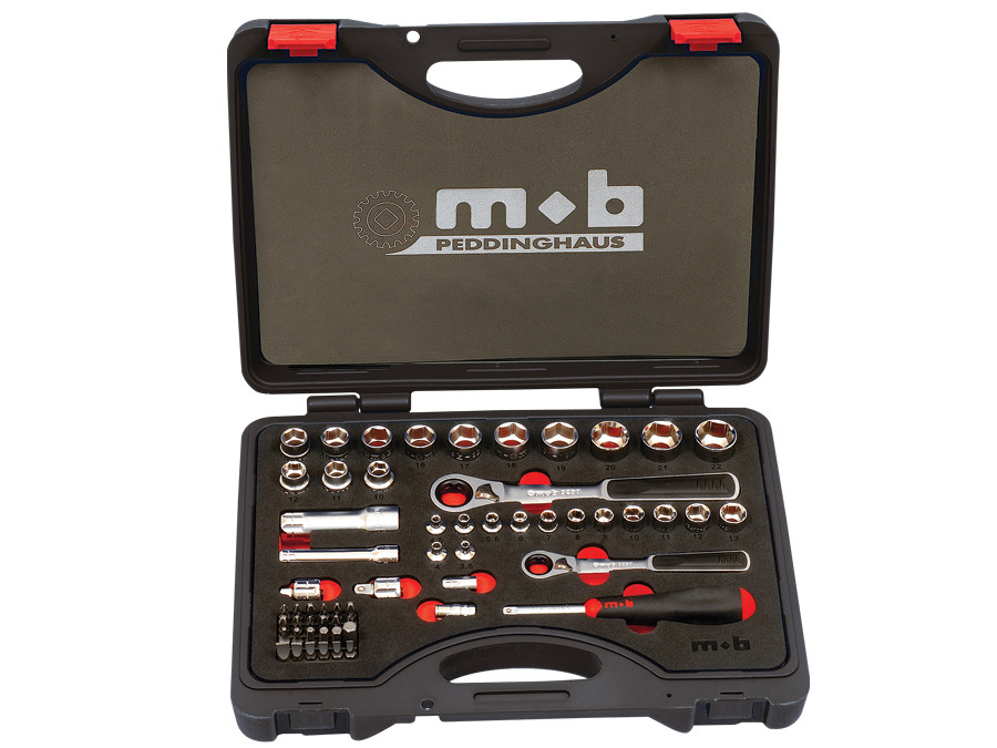 Trusa 59 scule capete si accesorii MOB M-TRAVERSANT MIXT - 350×265×75 mm
