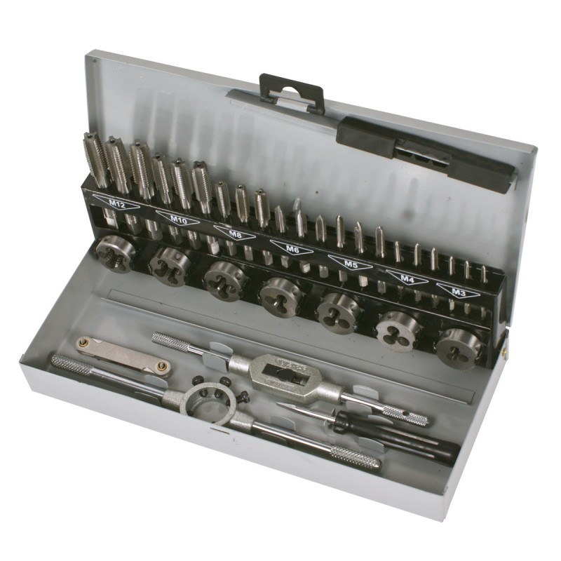 TRUSA TAROZI SI FILIERE HSS CU ACCESORII M3-M12 - 32P.