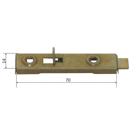 ZAVOR SIMPLU CU SCOABA DREAPTA 14/70MM