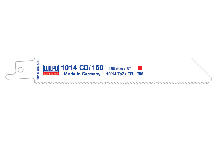 1014 CD/150 Panza Bi-Metal pentru fierastrau sabie pentru paleti / 5 bucati, DIM 150 x 19 x 1.27 mm
