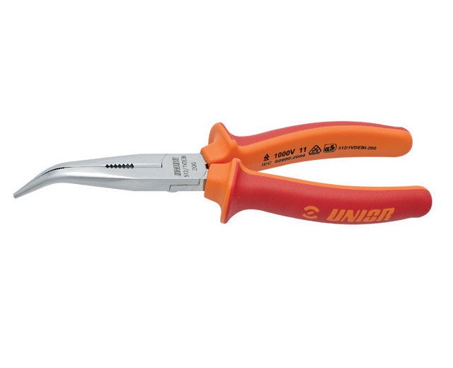 512/1VDEBI Cleste cu varfuri semirotunde indoite si tais izolat 1000 V, L 200 mm - 610439
