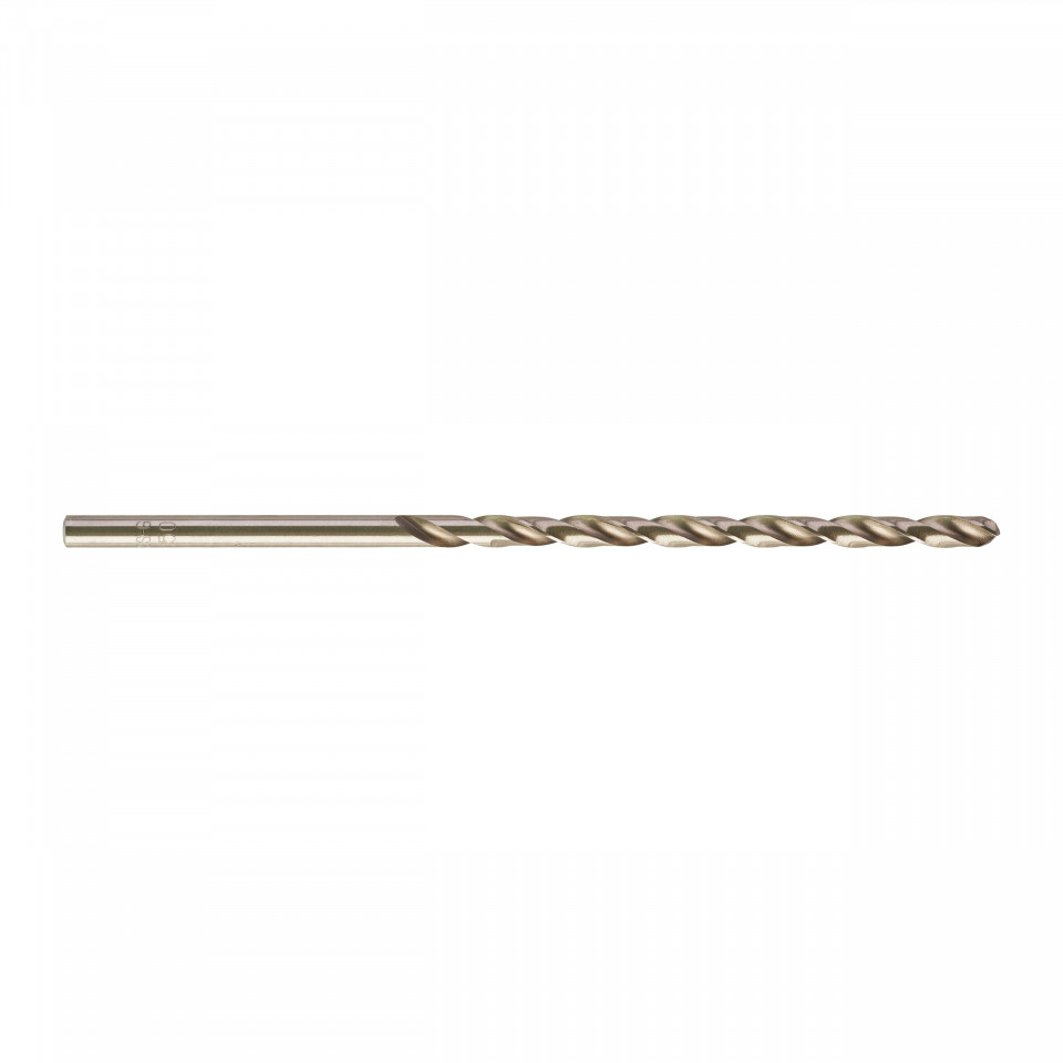 Burghie lungi MILWAUKEE HSS Ground pentru metal - DIN 340 Ø 4.5x82x126 mm - set 10 buc