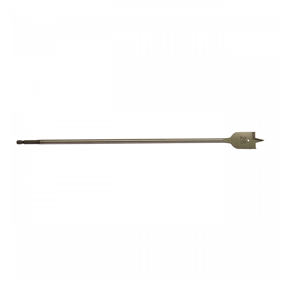 Burghie plate Milwaukee (Lungime totală (mm): 400, Tijă prindere: ¼″ Hex, Ø (mm): 28)