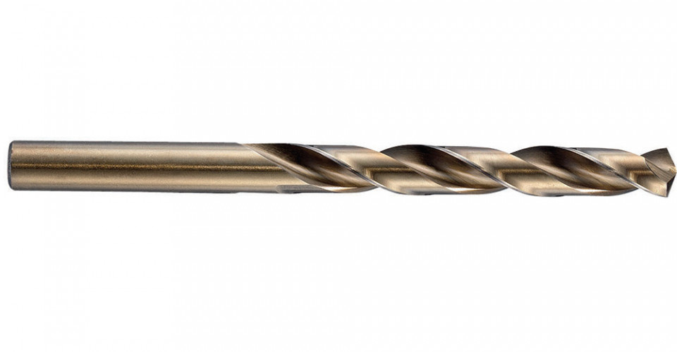 Burghiu cilindric scurt TIVOLY pentru metal DIN 338 HSS-E ( Co 5% ) tip N, tratament special "Gold" 5.7mm