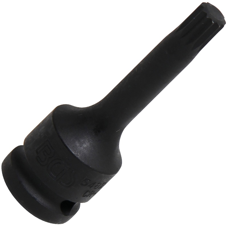 Cap cheie tubulara 1/2" de impact cu varf XZN, M9 x 75 mm, BGS