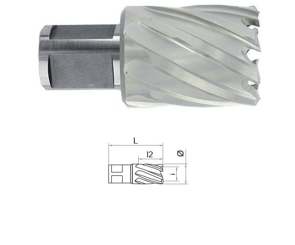 Carota HSS cu prindere Weldon (3/4") lungime 30 mm, DIM 50.0