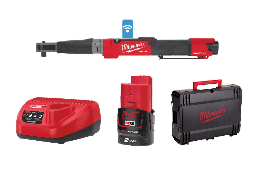 Cheie dinamometrica digitala Milwaukee M12 ONEFTR12-201C, alimentare cu acumulator - echipat