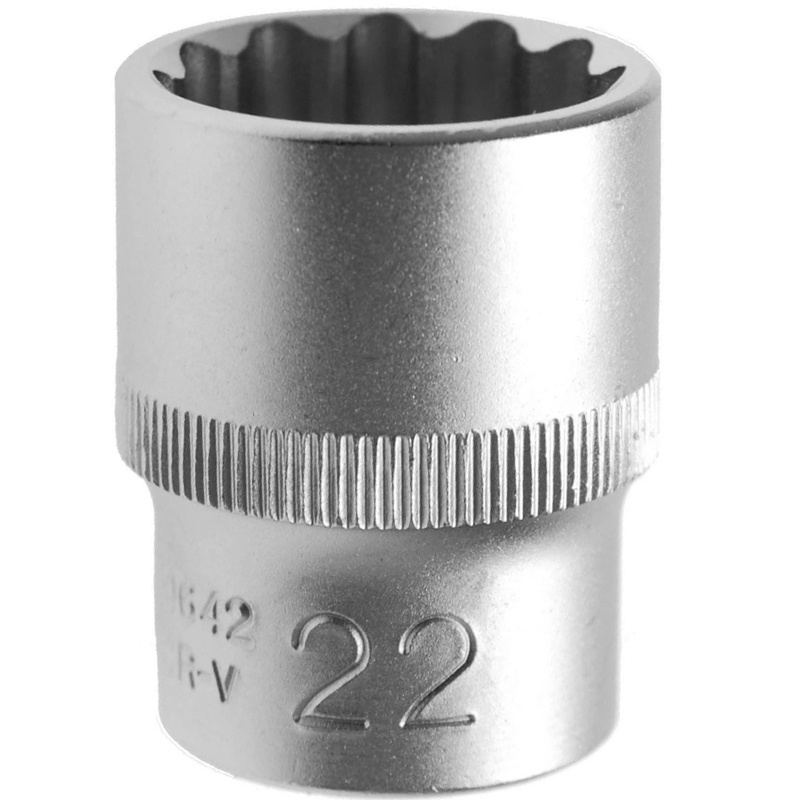 Cheie tubulara 12 puncte (dublu hexagon), 22mm, 1/2"