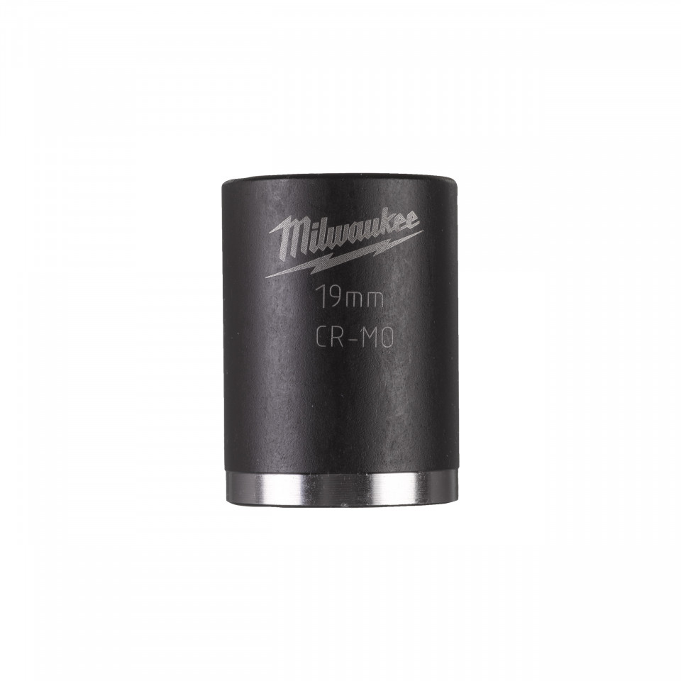 Cheie tubulară de impact MILWAUKEE ShW 3/8, scurtă 19mm L32mm