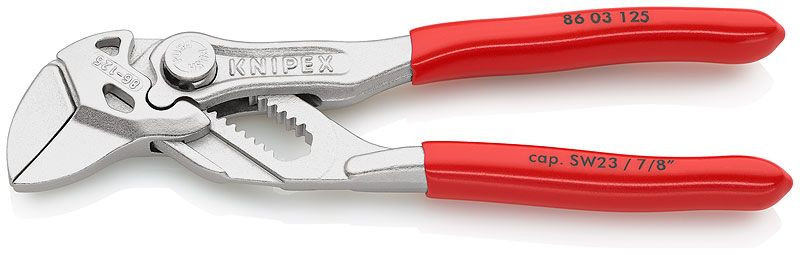 Cleste-Cheie cromat cu reglaj automat, KNIPEX, 125 mm