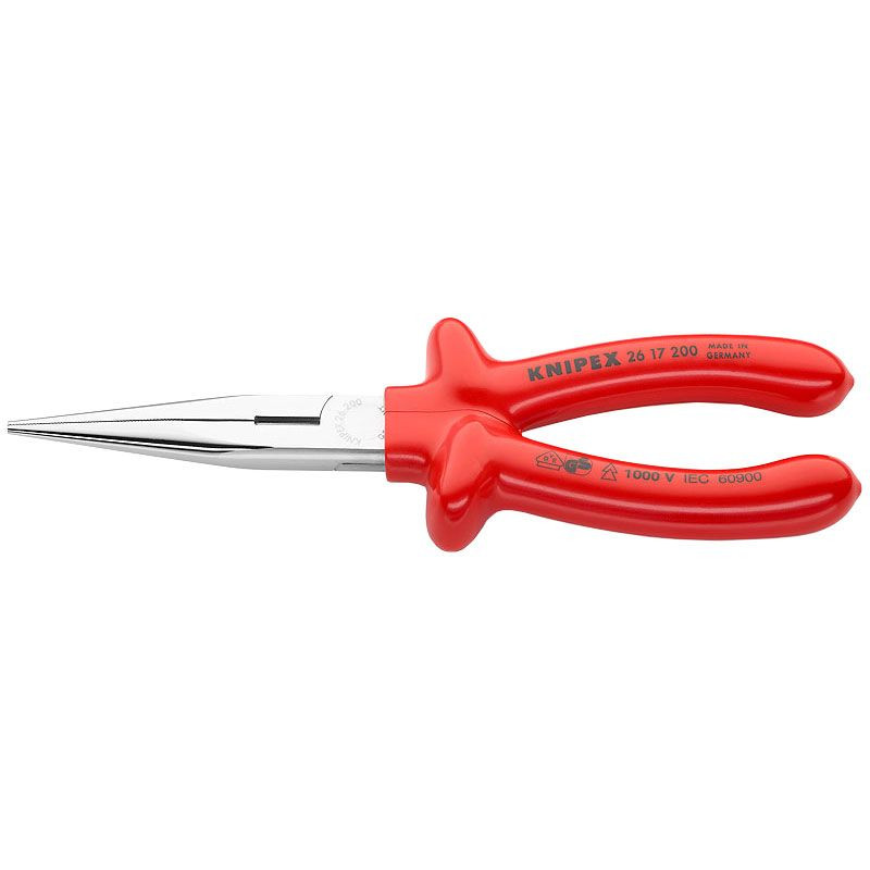 Cleste cu cioc lung, manere izolate prin imersie la 1000 V, KNIPEX, 200 mm
