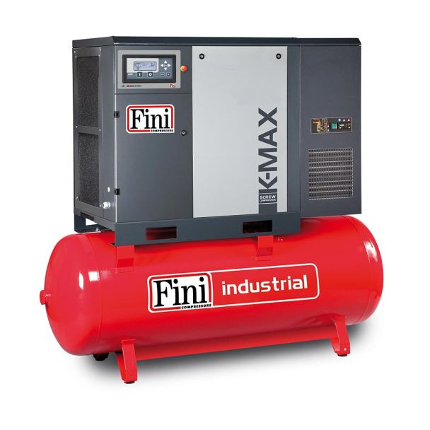 Compresor cu surub Fini K-MAX 11-13-500 ES, 11 kW, 500 l, 13 bar, 1200 l/min, cu uscator