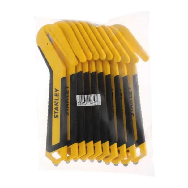 Cutter Stanley STHT10357-1, pentru folie si chinga, 190 mm, set 10 bucati