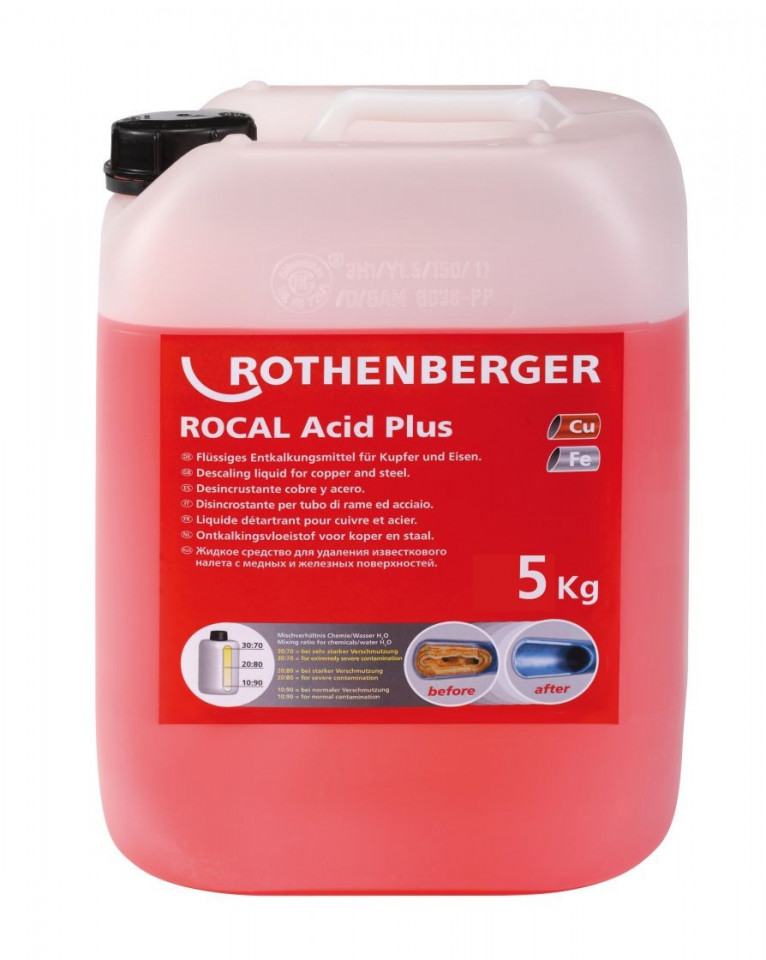Detartrant pentru cupru si otel Rothenberger ROCAL Acid Plus, 5 kg