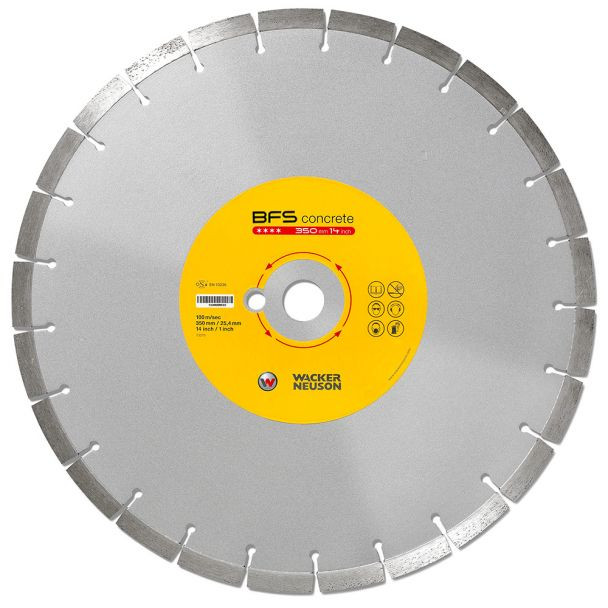 Disc diamantat pentru beton Wacker Neuson BFS BETON 350, 350x25.4x12 mm