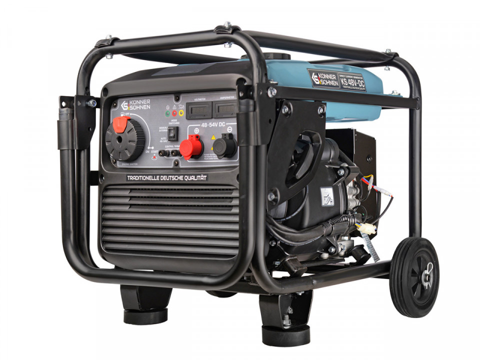 Generator de curent continuu DC 48-54V, max. 70A - benzina - Konner & Sohnen - KS-48V-DC, 3.6 kW