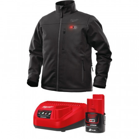 Jachetă premium încălzită neagra M12™ Milwaukee + acumulator si incarcator