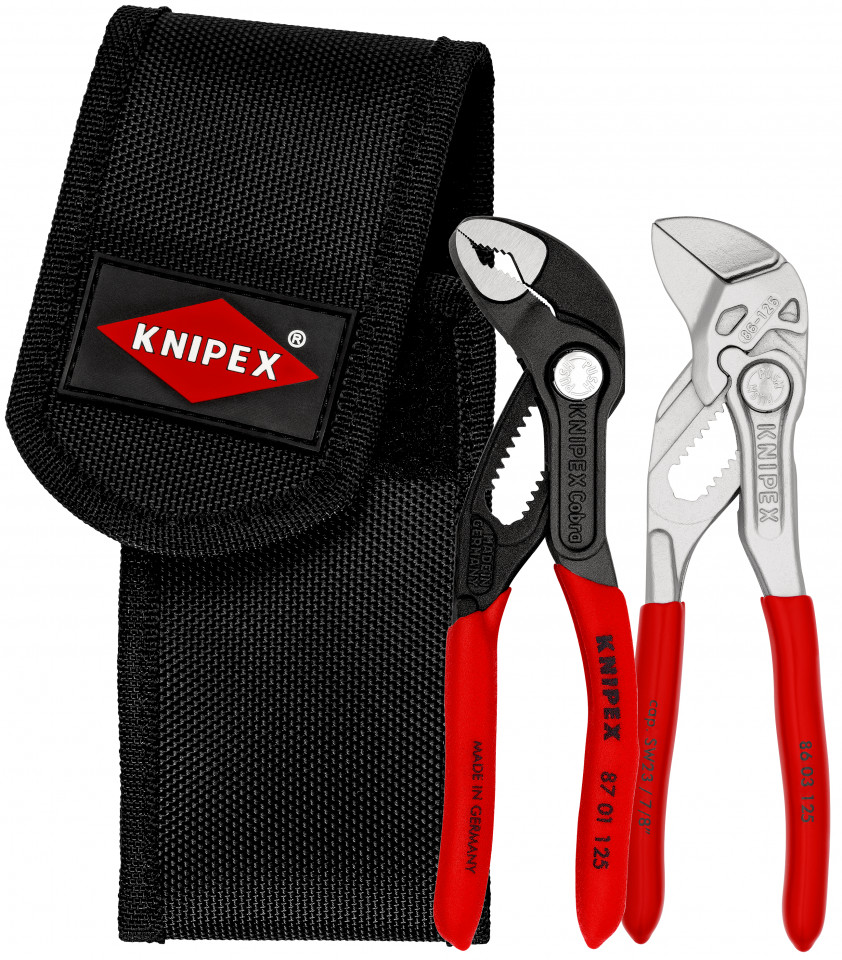 KNIPEX 00 20 72 V04 mini-set de cleşti în borseta de scule (carton cu autoservire/în blister)