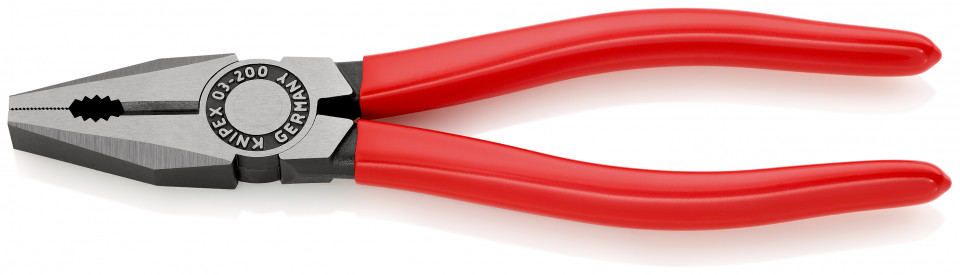 KNIPEX 03 01 200 Patent combinat acoperite cu plastic vopsit negru 200 mm
