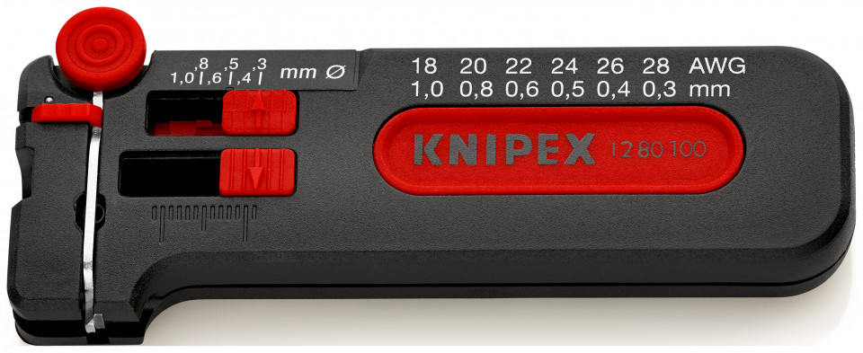 KNIPEX 12 80 100 SB Dezizolator mini 100 mm