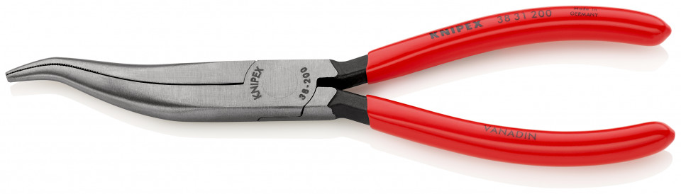 KNIPEX 38 31 200 Clește de mecanici acoperite cu plastic vopsit negru 200 mm